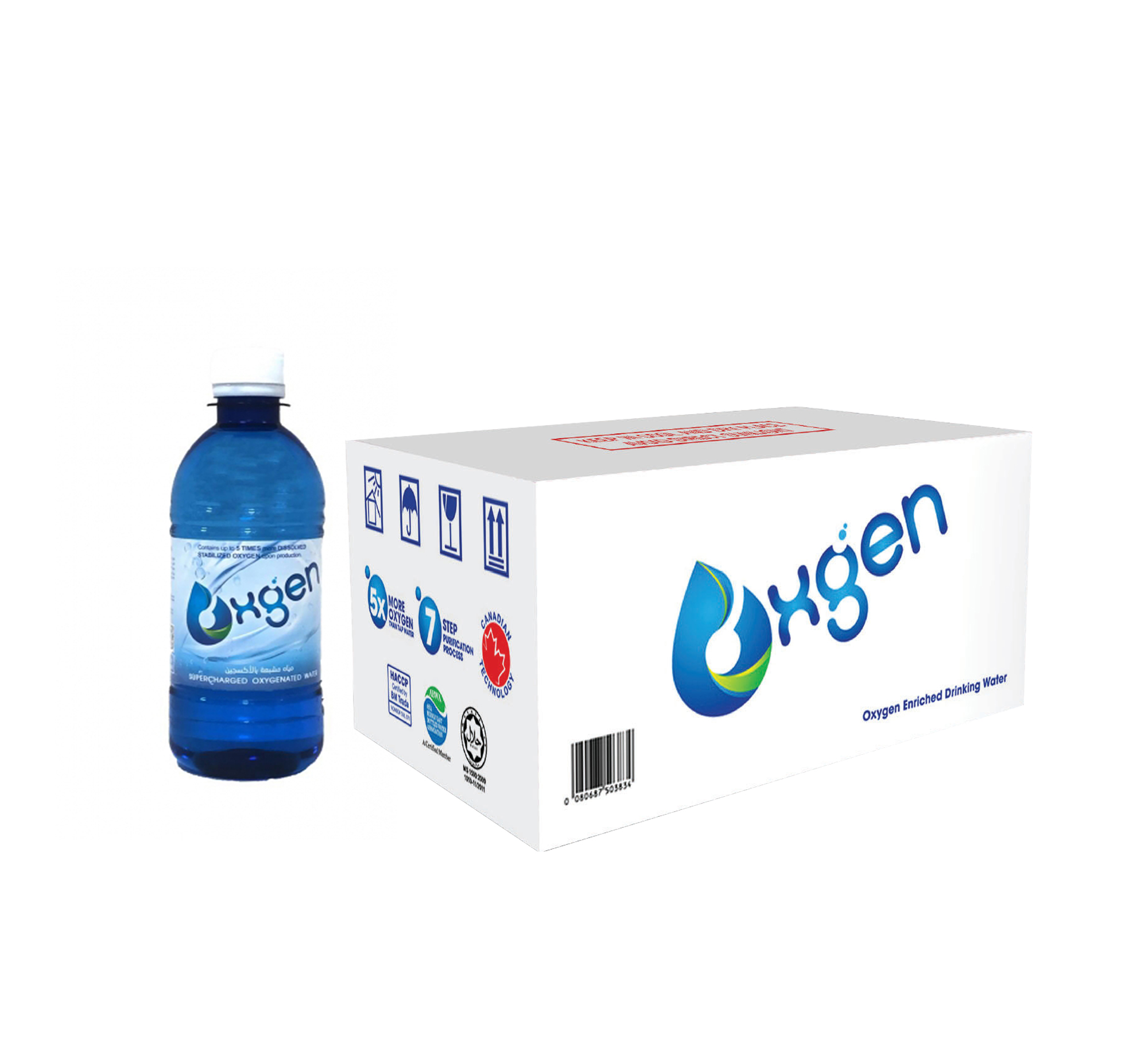 Supercharged oxygenated water